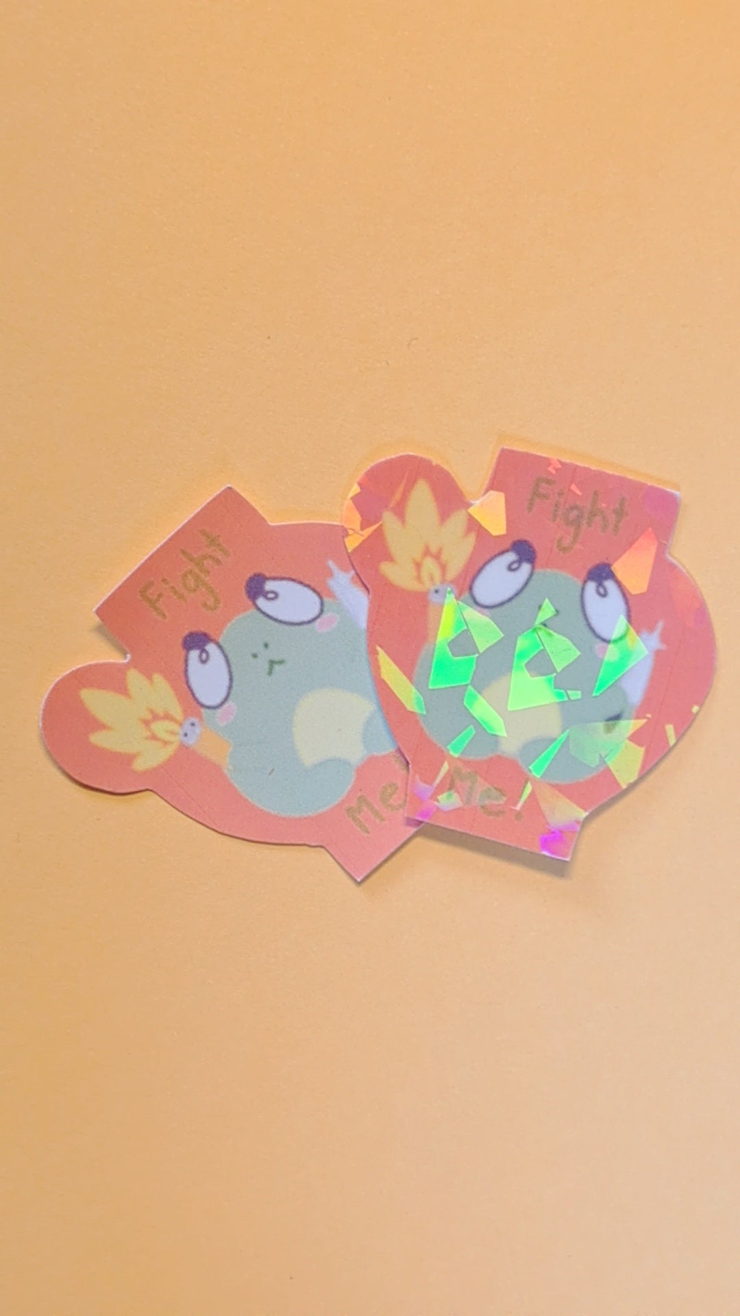 Fight me frog sticker