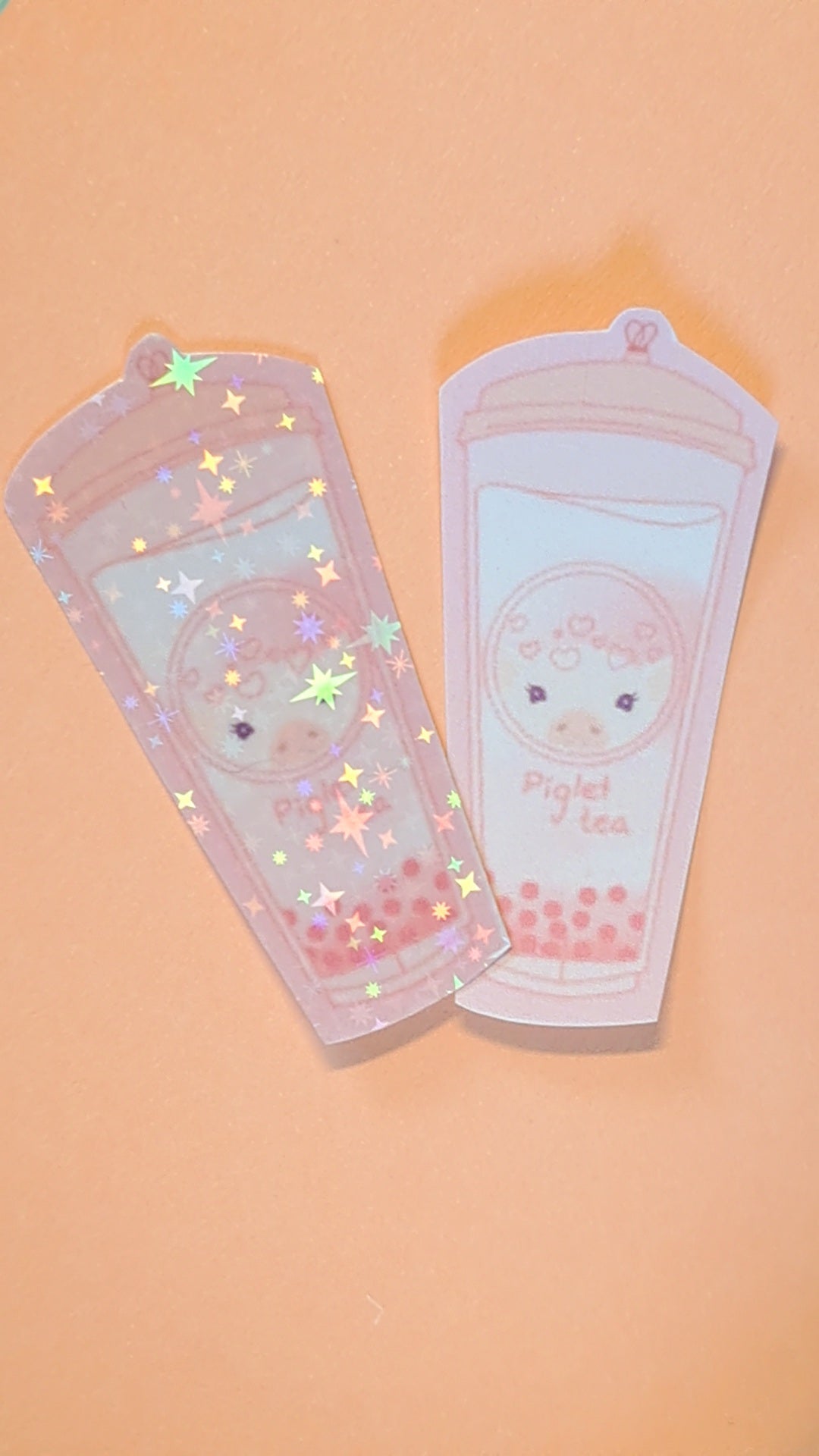 Pig bubble tea sticker