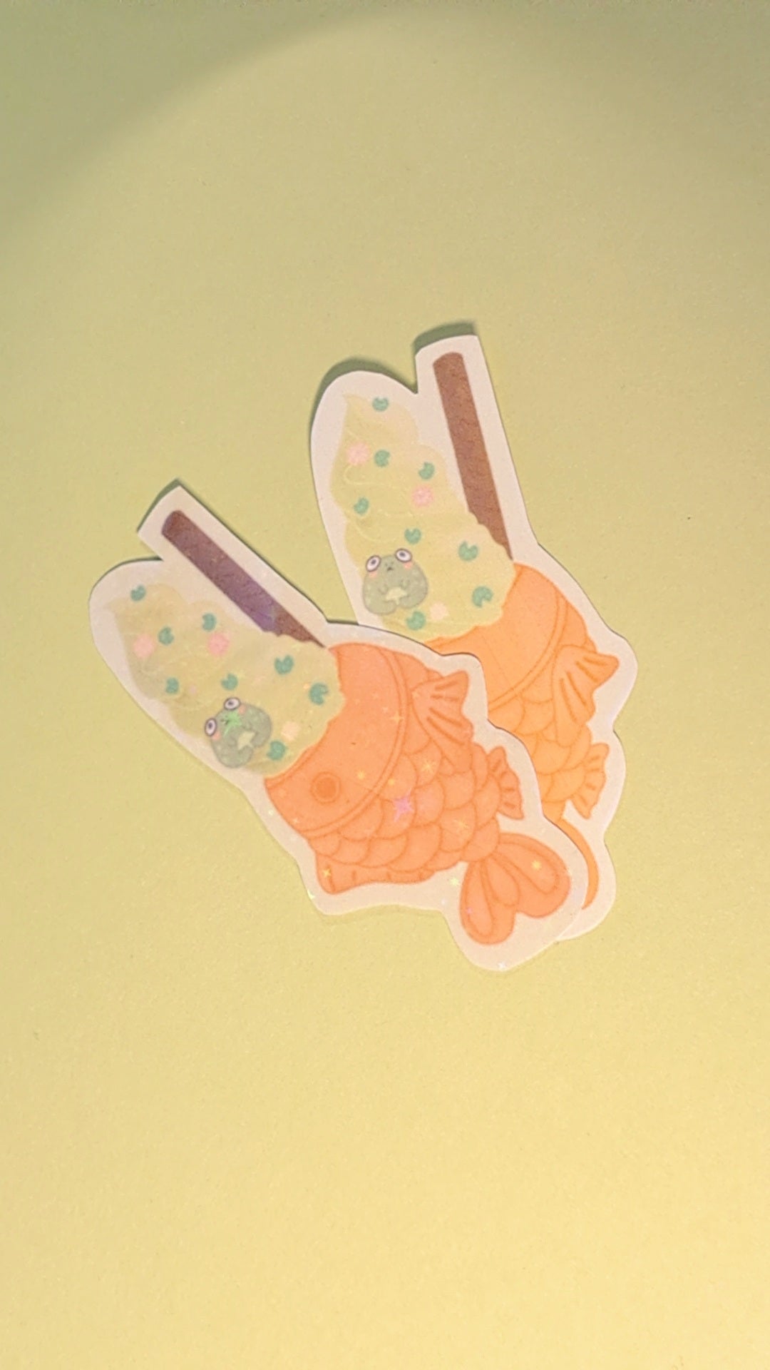 Frog Tai-yaki Sticker
