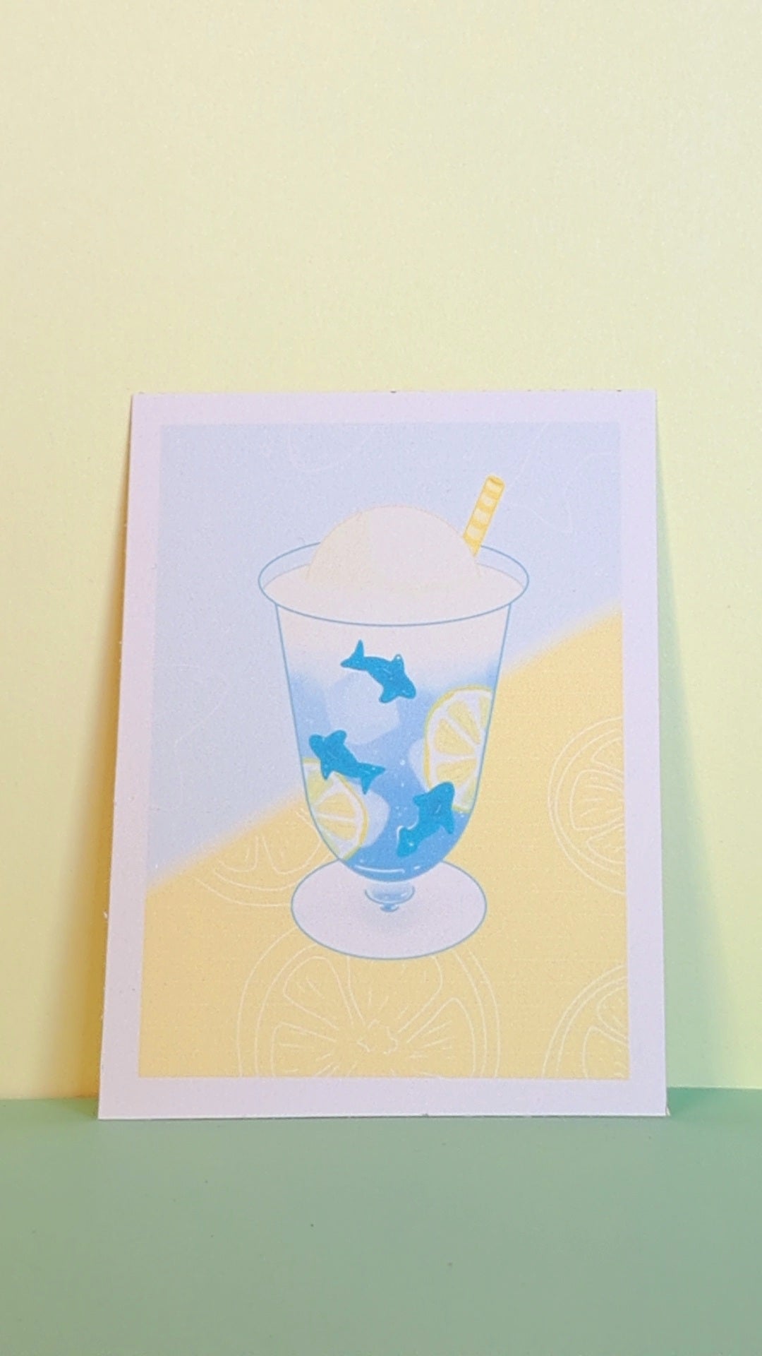 Gummi shark cream Soda print