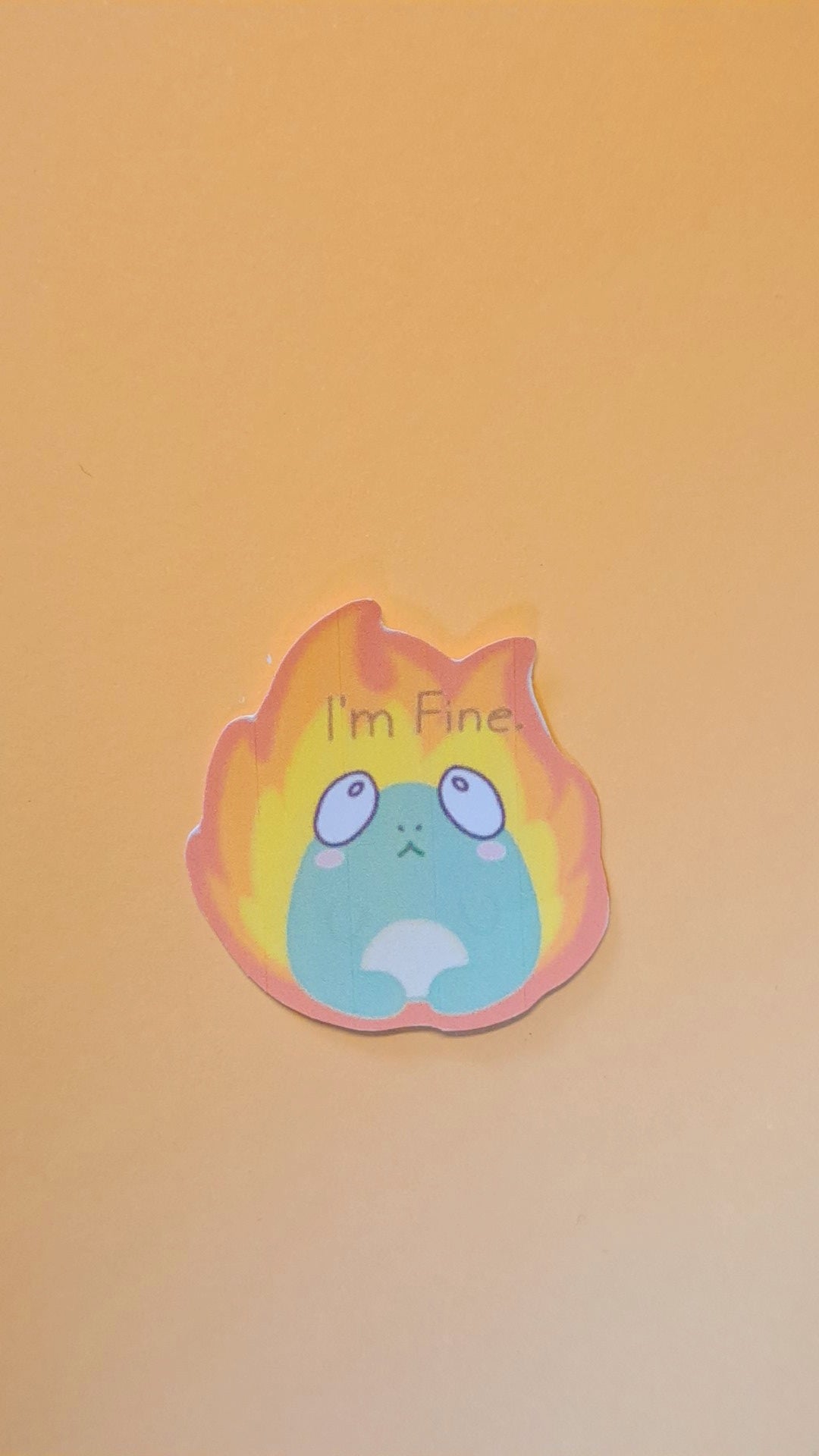 I'm Fine Frog Sticker