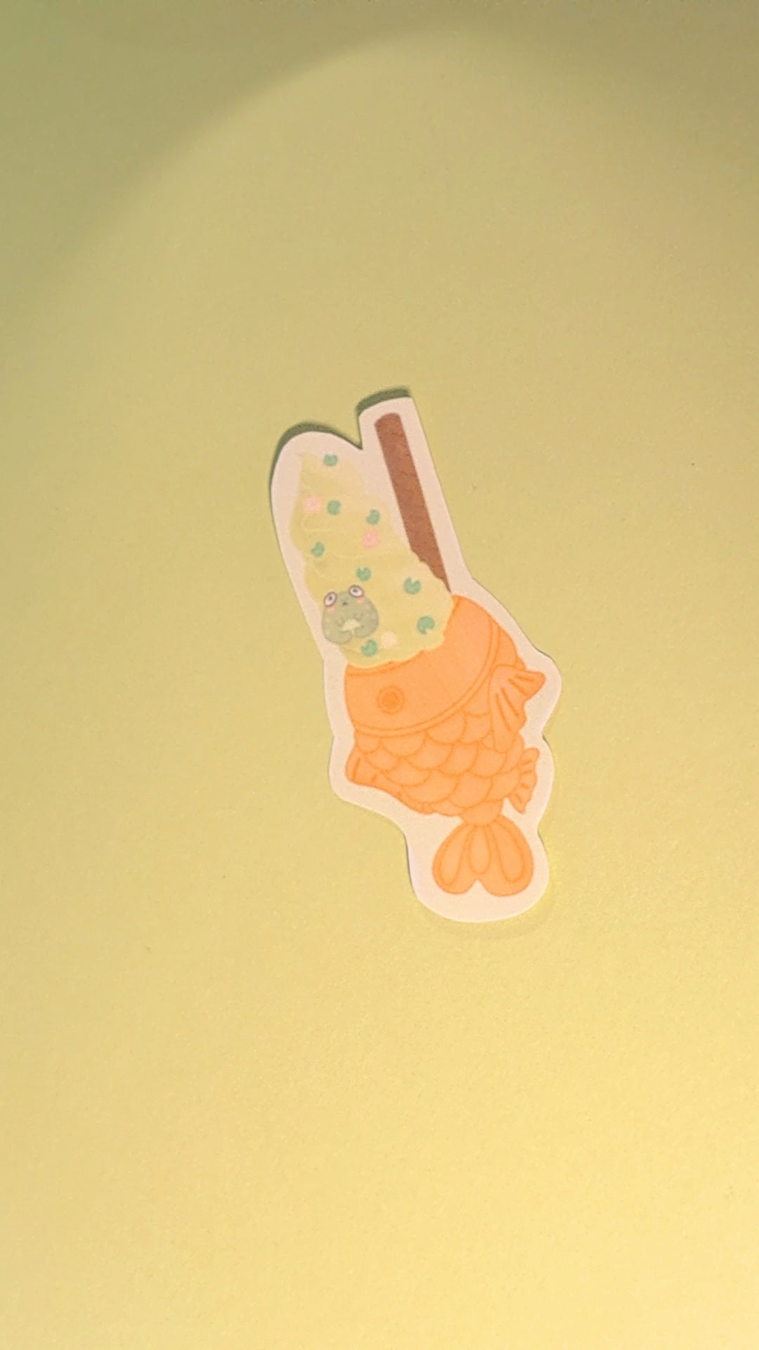Frog Tai-yaki Sticker