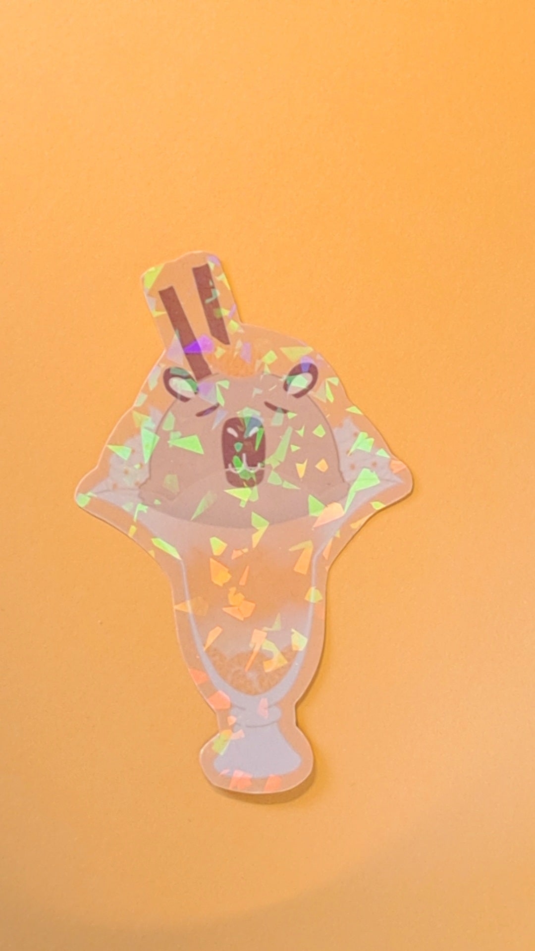 Capybara Eisbecher Sticker