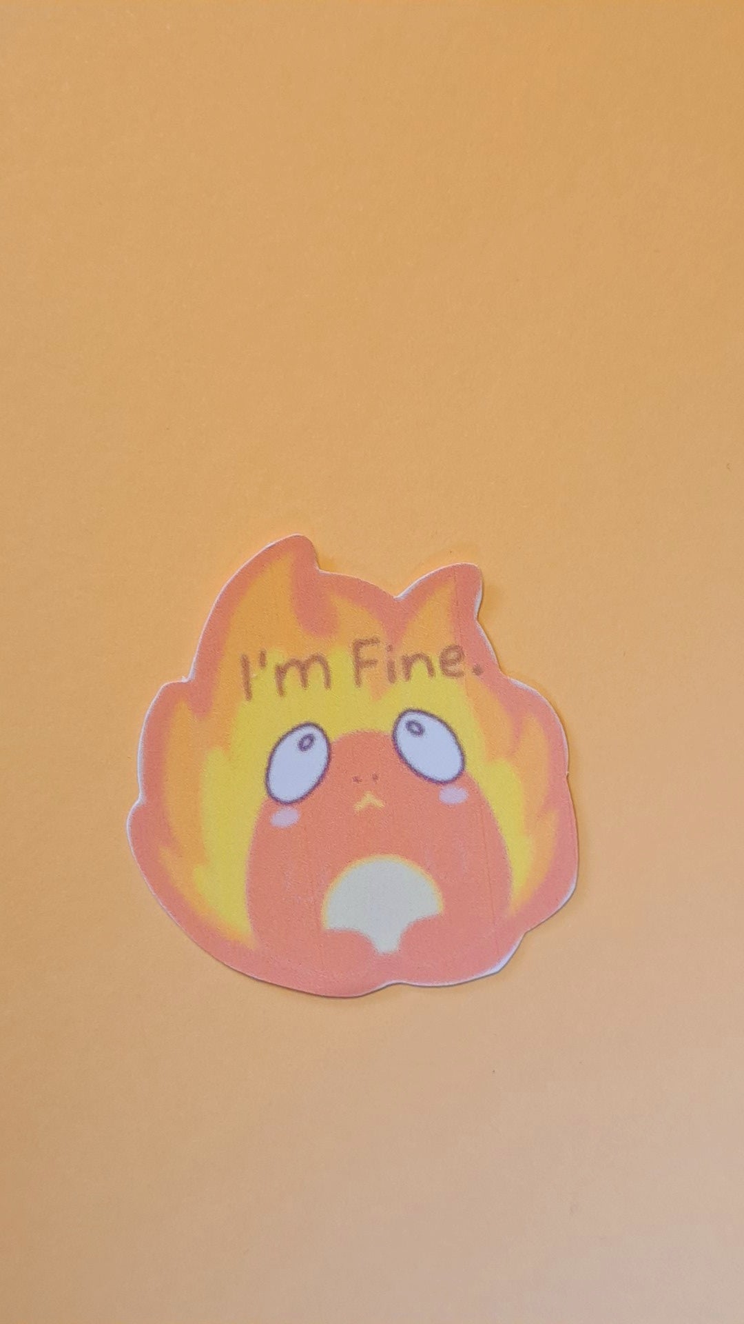 I'm Fine Frog Sticker